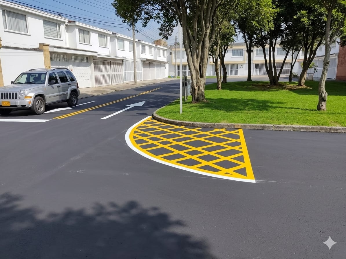 Propuesta demarcación amarilla esquina
